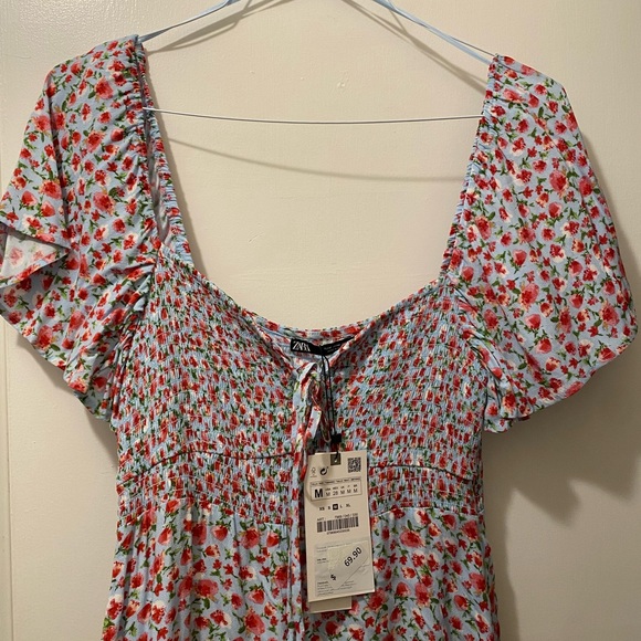 NWT Zara Maxi Floral print dress - Picture 5 of 7